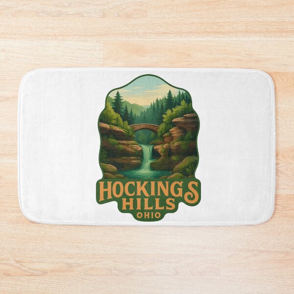 Item preview, Waterfalls and Stone Bridge in Hocking Hills, Ohio designed and sold by Aryabek.