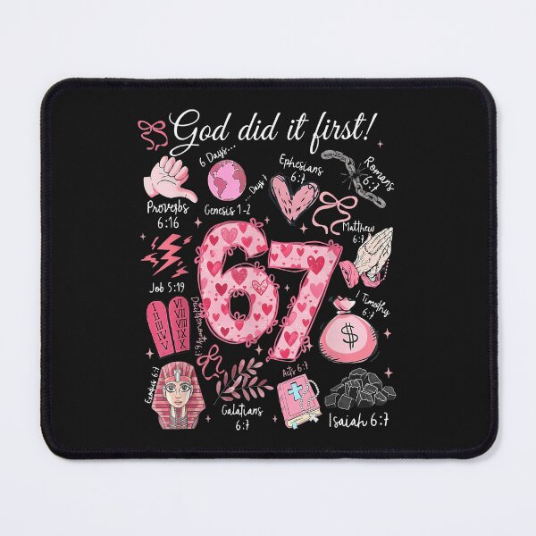 Item preview, Funny God Did It First 67 Meme Jesus Christian Valentine Day designed and sold by Intomindfood.