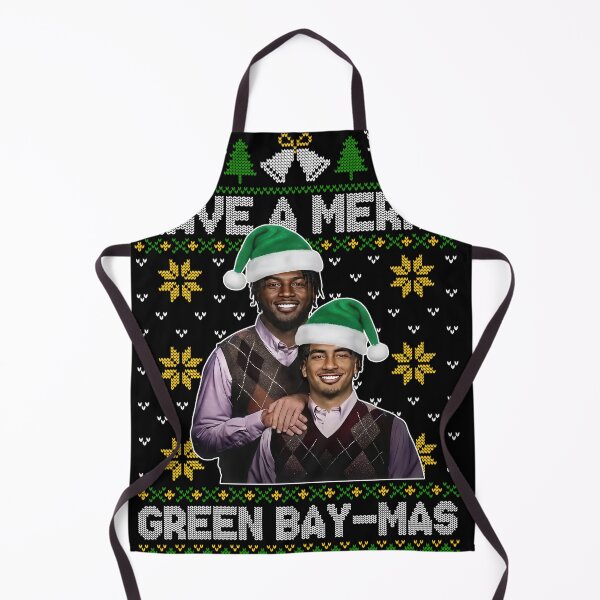 Item preview, Have A Merry Green Bay Mas Aaron Rodgers & Davante Adams Football Christmas designed and sold by Melissanet.