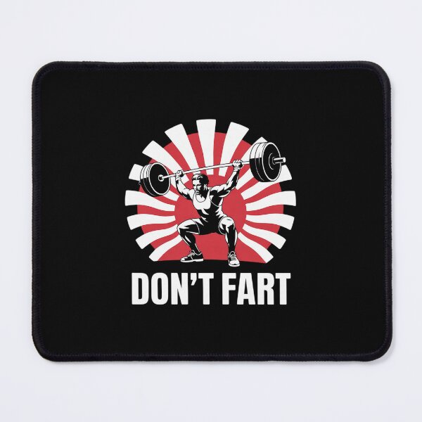 Item preview, Don't Fart Fitness Gym Workout Weights Squat Humor designed and sold by RsFilsingerArt.
