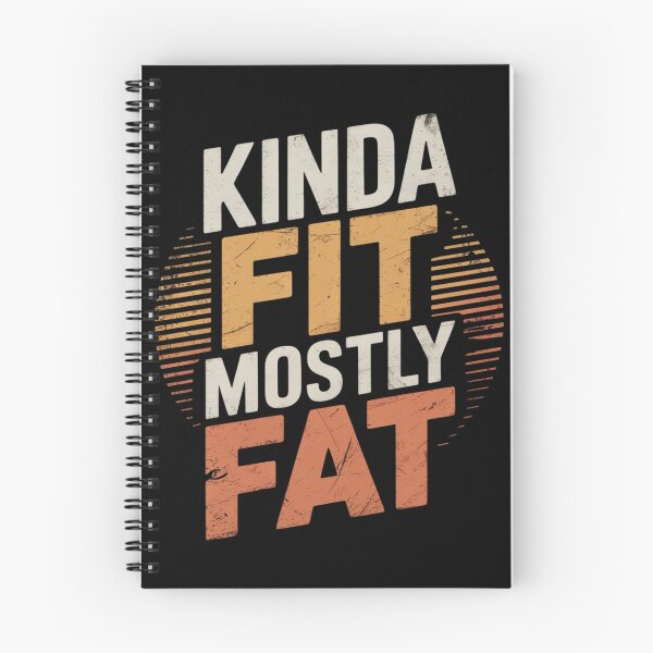 Item preview, Kinda Fit Mostly Fat Fitness Funny Workout Exercise Gym 3  designed and sold by VerseFarm.
