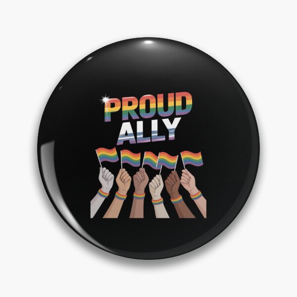 Item preview, Proud Ally LGBT Raised Hands Gay Pride Month designed and sold by HORIZBoutique.