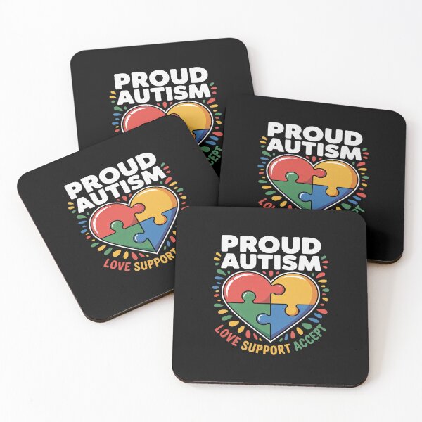 Item preview, Proud Autism Love Support Accept - Awareness Proud designed and sold by HORIZBoutique.