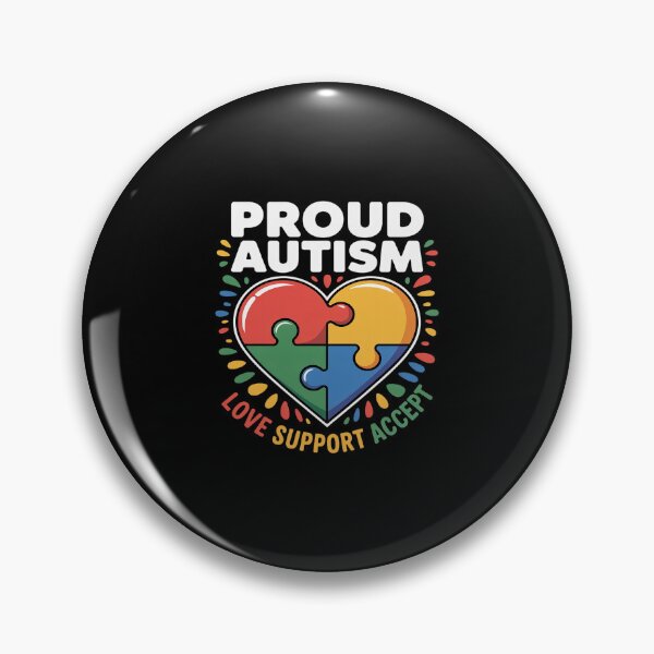 Item preview, Proud Autism Love Support Accept - Awareness Proud designed and sold by HORIZBoutique.