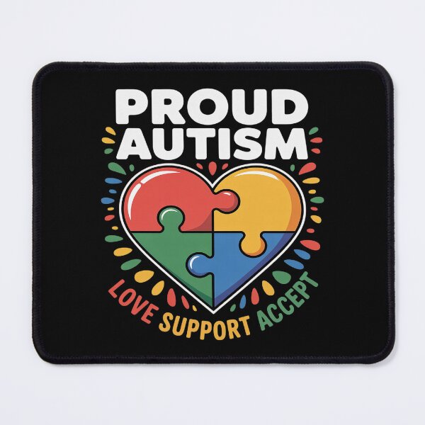Item preview, Proud Autism Love Support Accept - Awareness Proud designed and sold by HORIZBoutique.