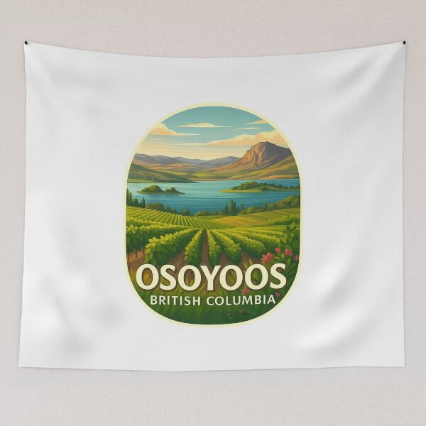 Item preview, Okanagan Vineyards and Lakes in Osoyoos, British Columbia designed and sold by Aryabek.