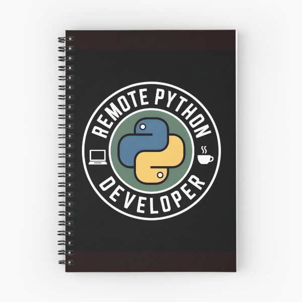 Item preview, Remote Python Developer Badge Style Programmer Shirt designed and sold by Viktorio Art Shop.