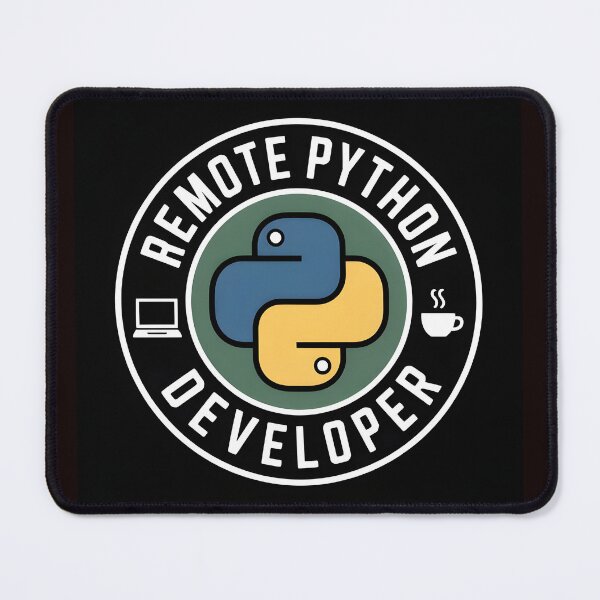 Artikelvorschau, Remote Python Developer Badge Style Programmer Shirt entworfen und verkauft von Viktorio Art Shop.