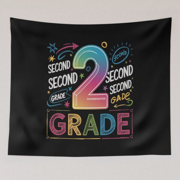 Item preview, Tie Dye 2nd Grade Typography Team Second Grade Teacher Gift  designed and sold by KonopikaaArt.