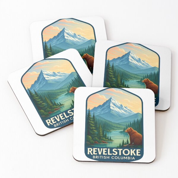 Item preview, Mount Revelstoke and River Valley with Grizzly Bear designed and sold by Aryabek.