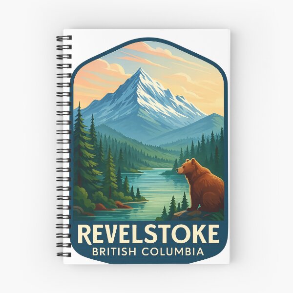 Item preview, Mount Revelstoke and River Valley with Grizzly Bear designed and sold by Aryabek.