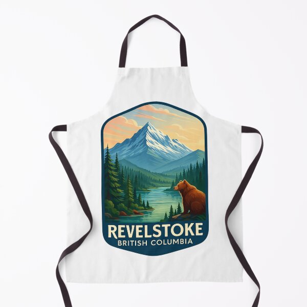 Item preview, Mount Revelstoke and River Valley with Grizzly Bear designed and sold by Aryabek.