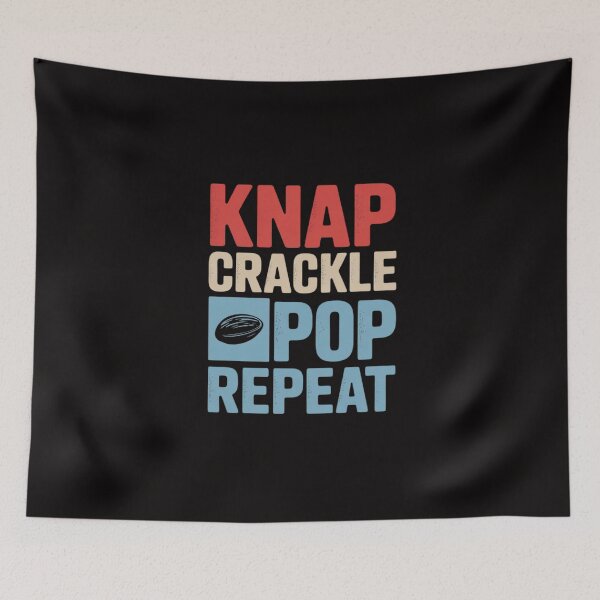 Item preview, Knap Crackle Pop Repeat Flint Knapping A Flintknapper designed and sold by portcrysral.
