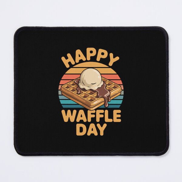 Item preview, Happy Waffle Day Breakfast Waffles designed and sold by EllenJast.