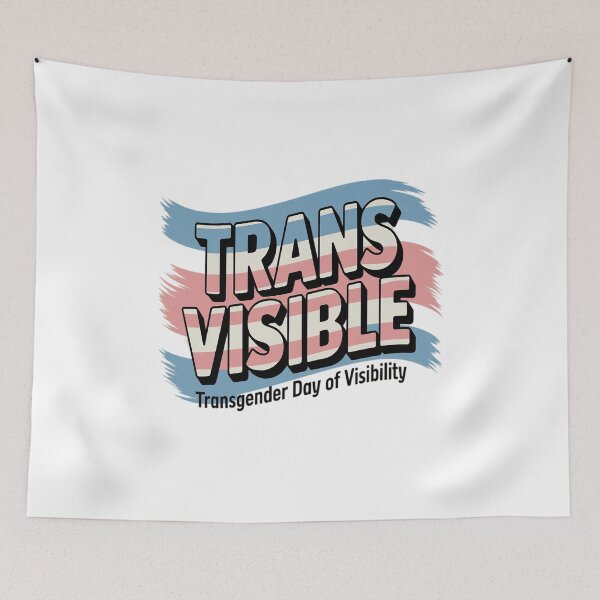 Item preview, Trans Visible Transgender Day of Visibility designed and sold by KonopikaaArt.