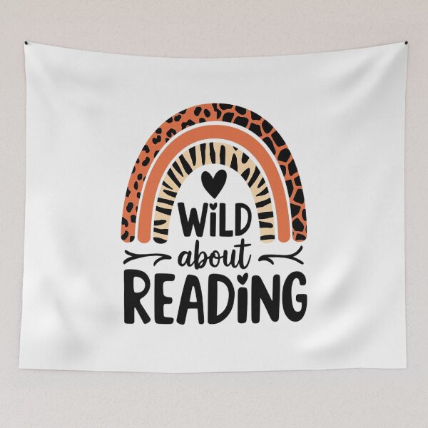 Item preview, Wild About Reading Teacher Back To School Leopard Rainbow designed and sold by KonopikaaArt.