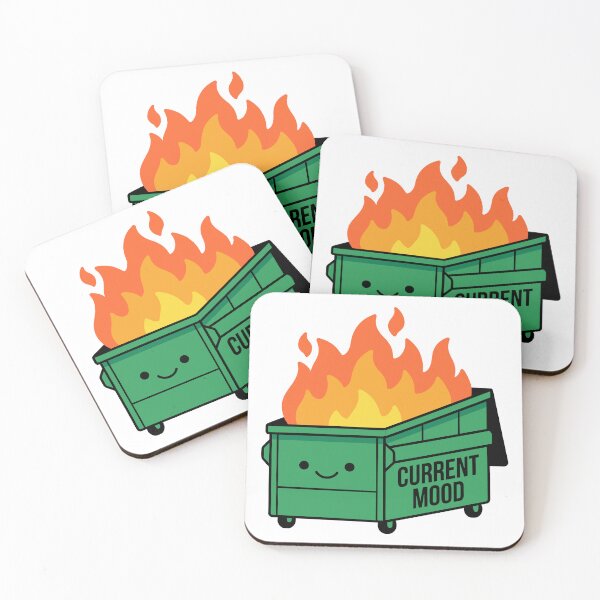 Item preview, Current Mood Dumpster Fire – Funny Sarcastic Chaos Humor Illustration designed and sold by CreativeHymms.