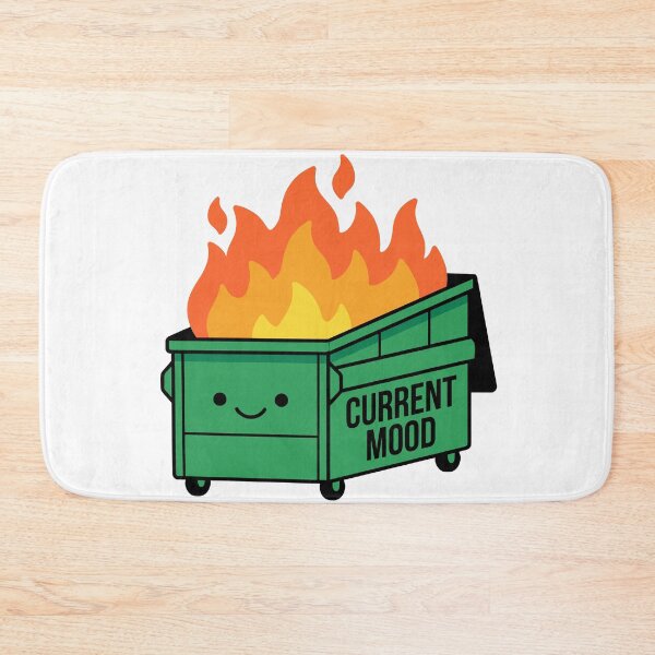 Item preview, Current Mood Dumpster Fire – Funny Sarcastic Chaos Humor Illustration designed and sold by CreativeHymms.