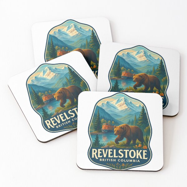 Item preview, Train and Grizzly Bear in Revelstoke, British Columbia designed and sold by Aryabek.