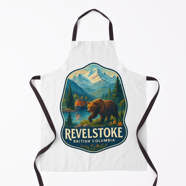 Item preview, Train and Grizzly Bear in Revelstoke, British Columbia designed and sold by Aryabek.
