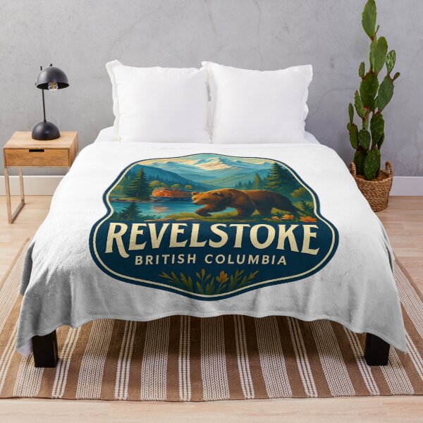 Item preview, Train and Grizzly Bear in Revelstoke, British Columbia designed and sold by Aryabek.