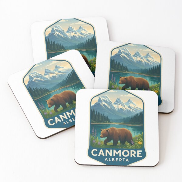 Item preview, The Three Sisters and Grizzly Bear in Canmore, Alberta designed and sold by Aryabek.