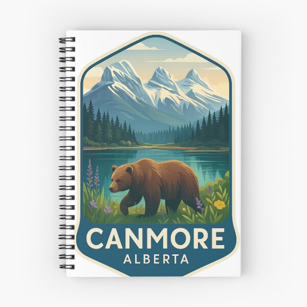 Item preview, The Three Sisters and Grizzly Bear in Canmore, Alberta designed and sold by Aryabek.