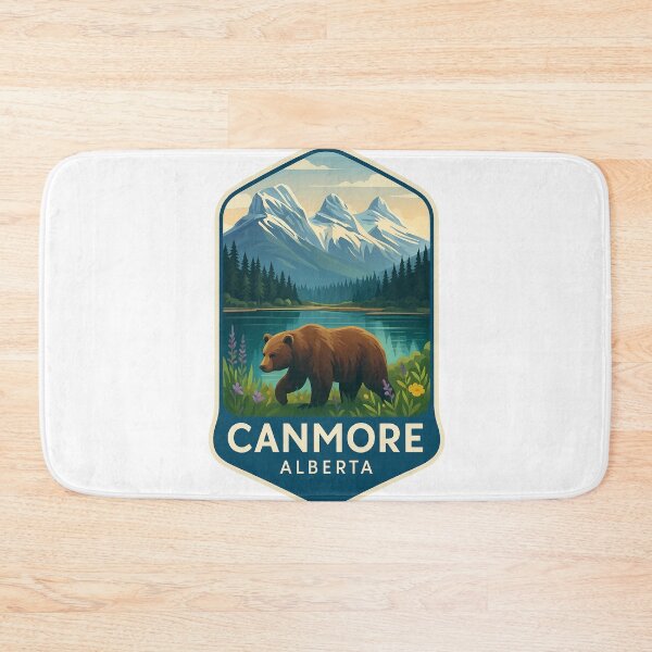 Item preview, The Three Sisters and Grizzly Bear in Canmore, Alberta designed and sold by Aryabek.