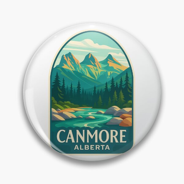 Item preview, The Three Sisters and Bow River in Canmore, Alberta designed and sold by Aryabek.