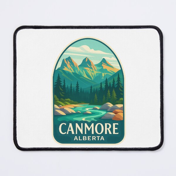 Item preview, The Three Sisters and Bow River in Canmore, Alberta designed and sold by Aryabek.