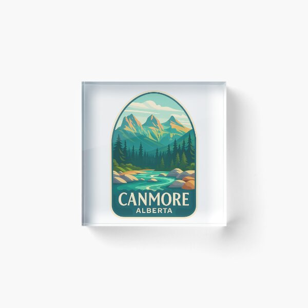 Item preview, The Three Sisters and Bow River in Canmore, Alberta designed and sold by Aryabek.