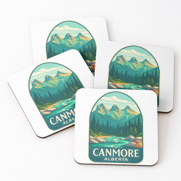 Item preview, The Three Sisters and Bow River in Canmore, Alberta designed and sold by Aryabek.