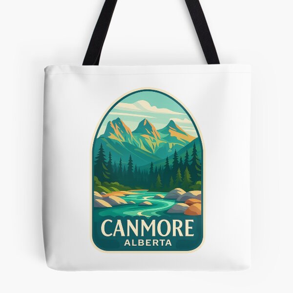 Item preview, The Three Sisters and Bow River in Canmore, Alberta designed and sold by Aryabek.