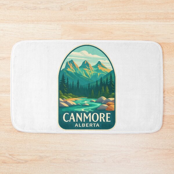 Item preview, The Three Sisters and Bow River in Canmore, Alberta designed and sold by Aryabek.