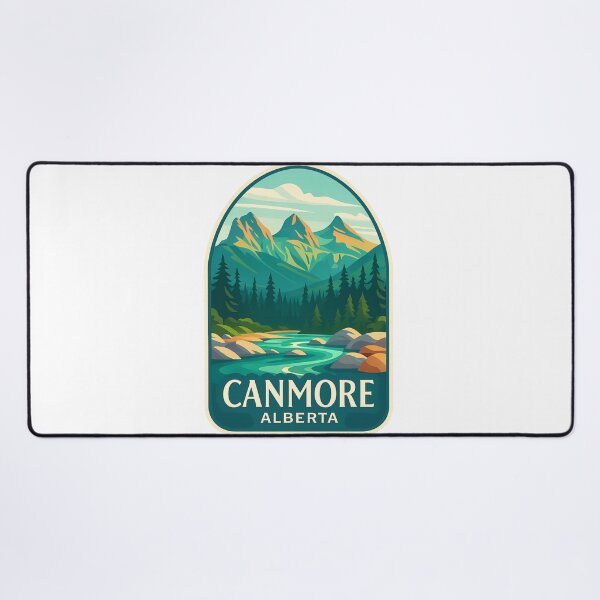Item preview, The Three Sisters and Bow River in Canmore, Alberta designed and sold by Aryabek.