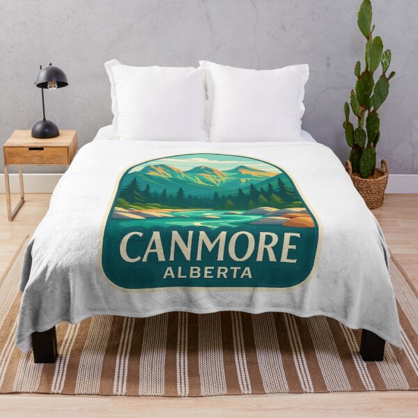 Item preview, The Three Sisters and Bow River in Canmore, Alberta designed and sold by Aryabek.