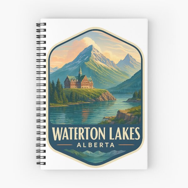 Item preview, Prince of Wales Hotel and Mountains in Waterton Lakes, Alberta designed and sold by Aryabek.