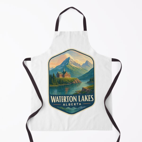 Item preview, Prince of Wales Hotel and Mountains in Waterton Lakes, Alberta designed and sold by Aryabek.