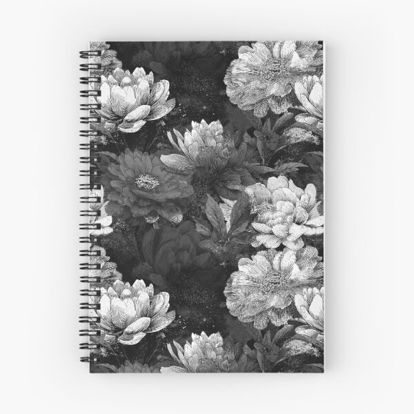 Item preview, Black and White Vintage Floral Pattern designed and sold by Equinox-Ds.