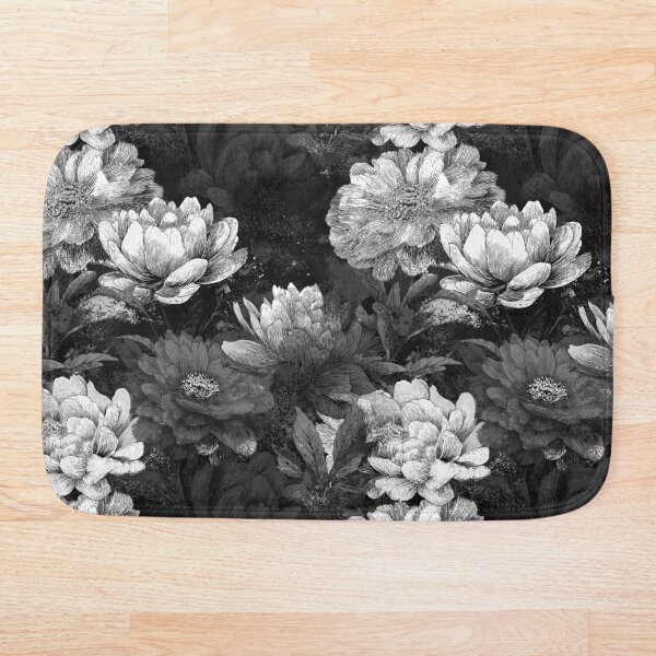 Item preview, Black and White Vintage Floral Pattern designed and sold by Equinox-Ds.