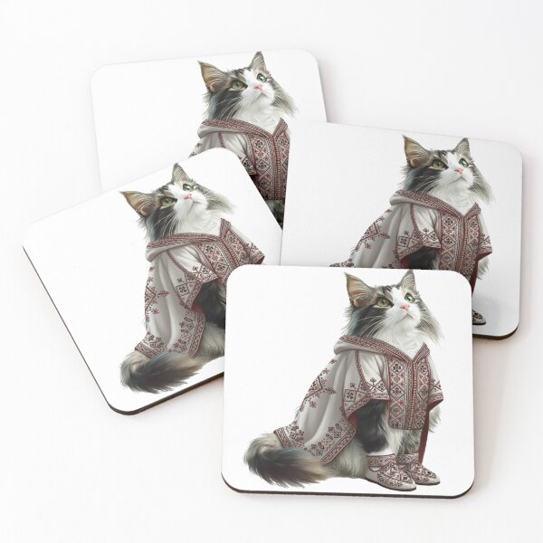 Item preview, Majestic Fluffy Cat in Moroccan designed and sold by designwiss.