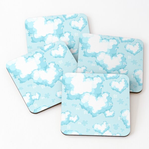 Item preview, Fluffy Heart-Shaped Cloud Illustration designed and sold by zanaxxer.