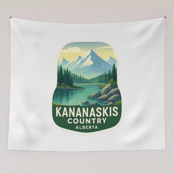 Item preview, Snowy Peaks and Alpine Lake in Kananaskis Country, Alberta designed and sold by Aryabek.