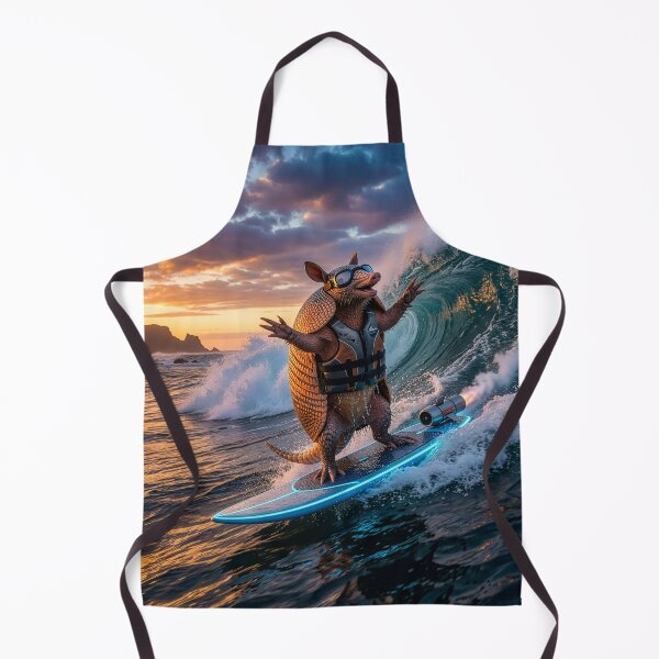 Item preview, Flamboyant Armadillo Showboats on Jet Surfboard designed and sold by Tridentulus.
