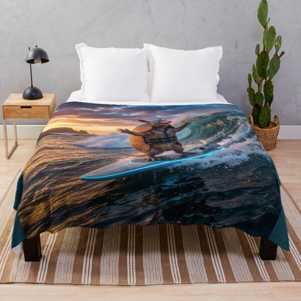 Item preview, Flamboyant Armadillo Showboats on Jet Surfboard designed and sold by Tridentulus.