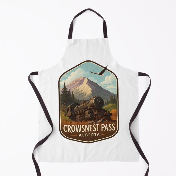 Item preview, Steam Locomotive and Mountain in Crowsnest Pass, Alberta designed and sold by Aryabek.
