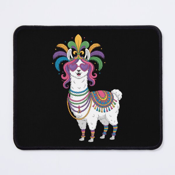 Item preview, Beads & Mask Mardi Gras Llama designed and sold by JonathalIngham.