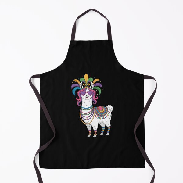 Item preview, Beads & Mask Mardi Gras Llama designed and sold by JonathalIngham.