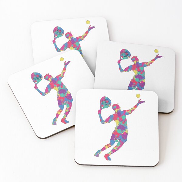 Item preview, Padel Player Splatter Art — Colorful Sport Silhouette Illustration designed and sold by Colorful-Garden.