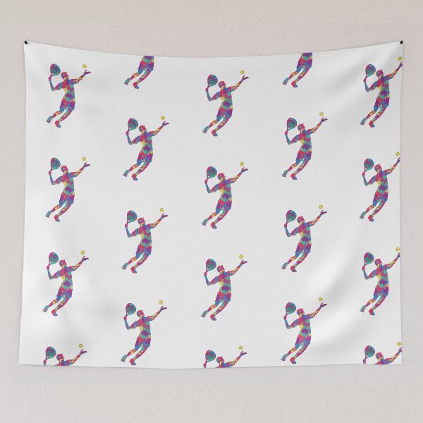 Item preview, Padel Player Splatter Art — Colorful Sport Silhouette Illustration designed and sold by Colorful-Garden.